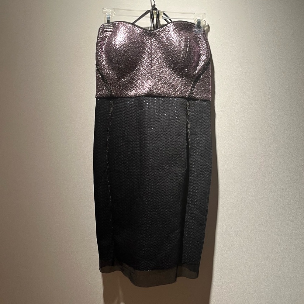 Strapless Phoebe Metallic Dress
